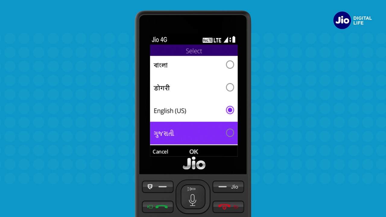 How to Change JioPhone Language & Input Method (Hindi) | Reliance Jio