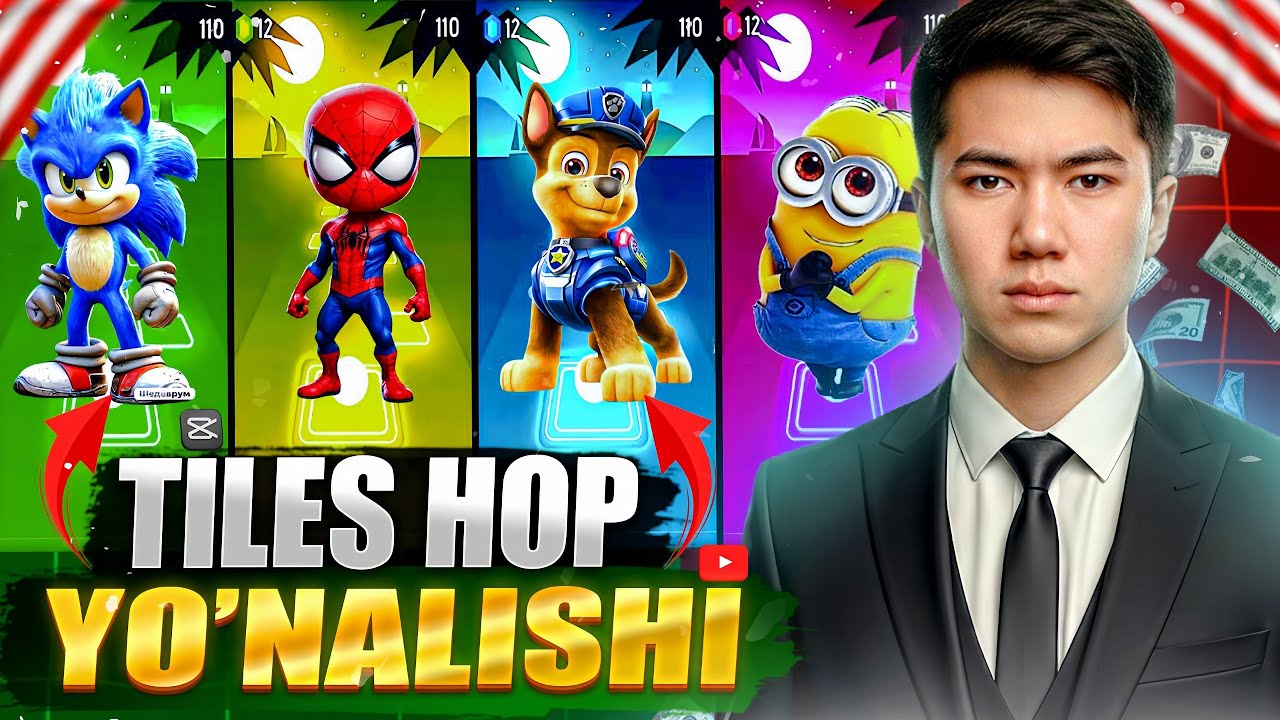 TILES HOP YO'NALISHI TELEFONDA - TO'LIQ DARSLIK