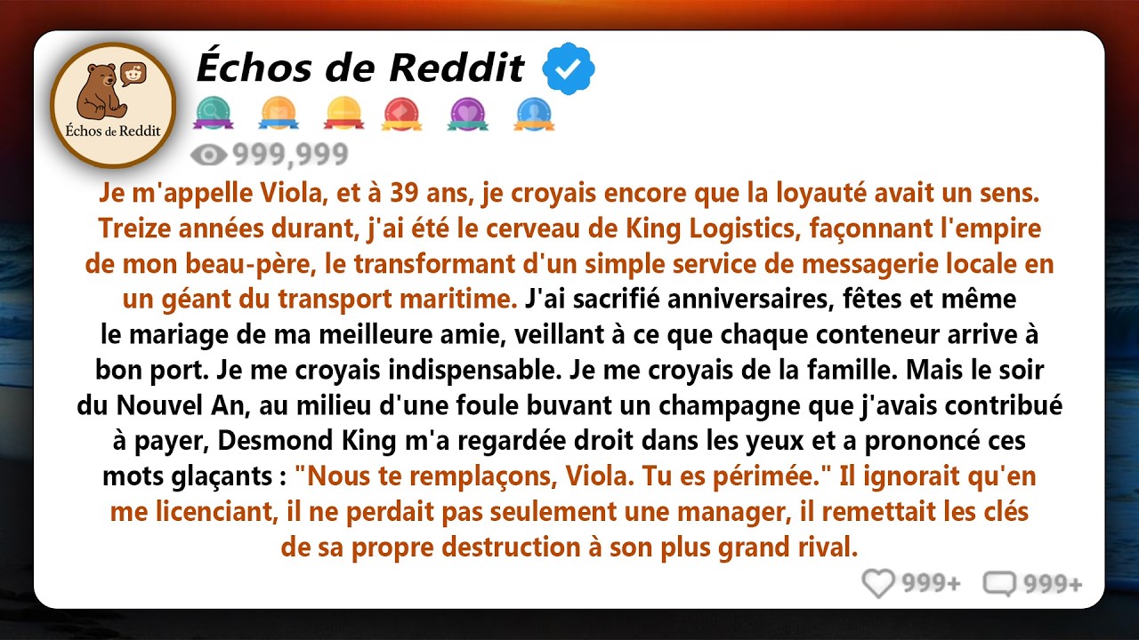 Mon beau-père m'a chassée de l'entreprise. Je errais sans but quand j'ai tout raconté à une jeune...