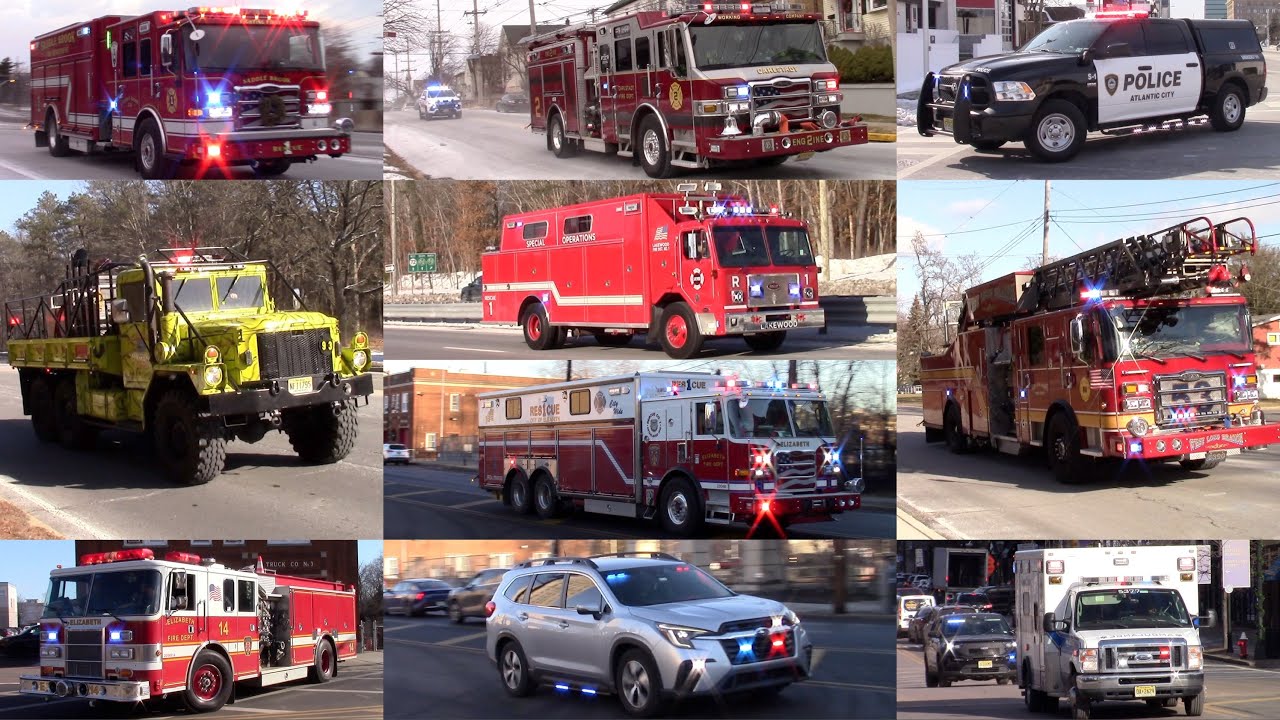 Police Cars Fire Trucks And Ambulance Responding Compilation Part 41 - January 2026