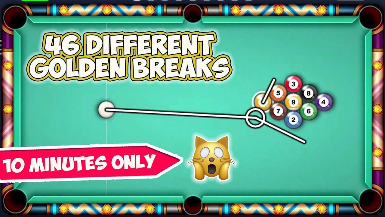 1 Position, 46 Different GOLDEN BREAKS of 9 Ball Pool (Miami 20M coin) - 8 Ball Pool - Gaming With K