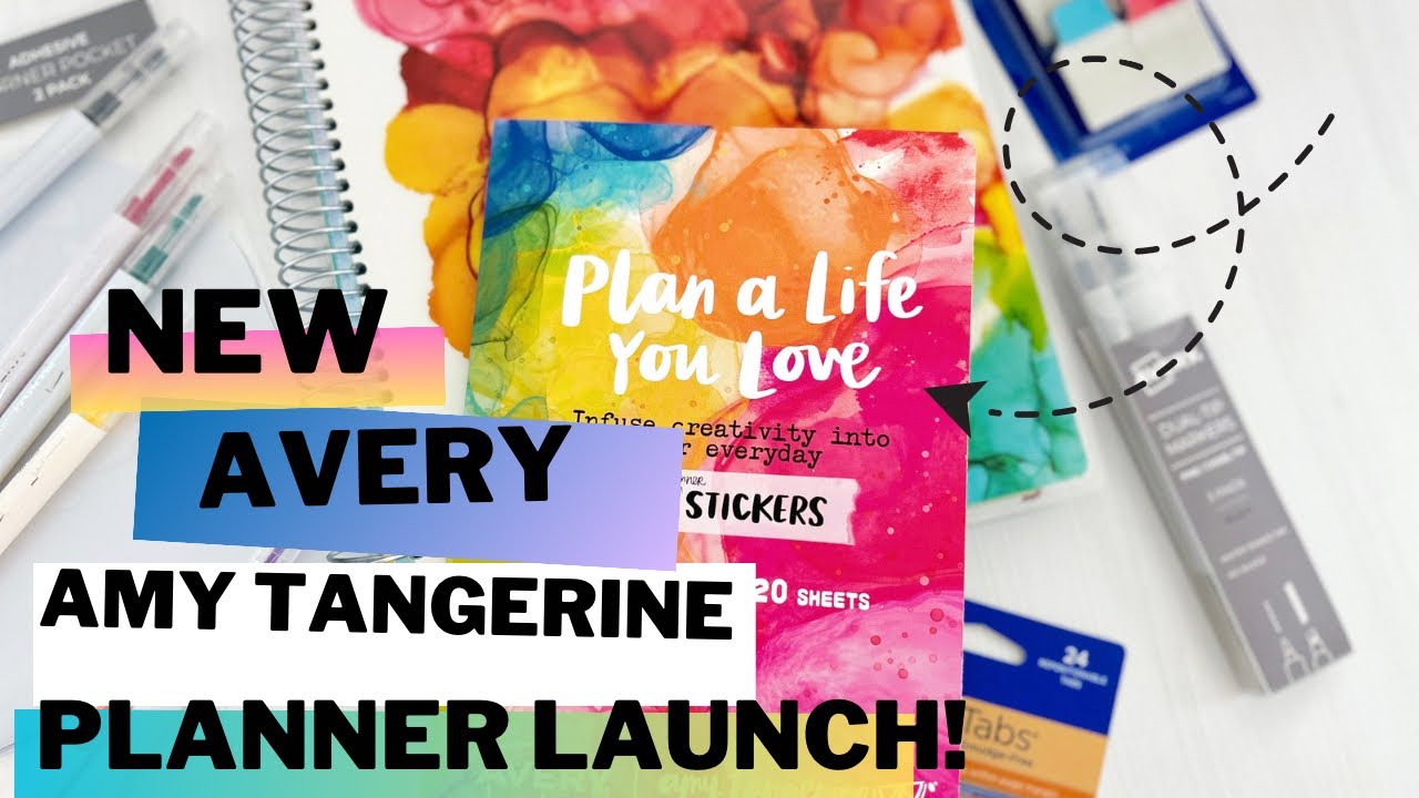 NEW AVERY &  AMY TANGERINE PLANNER COLLECTION COLLABORATION | NEW PLANNER ACCESSORIES | 2023