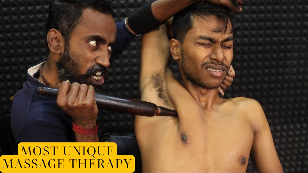 Most Unique Belan Massage by Master Tapas | Head Massage & Neck Cracking | Spine Cracking | ASMR