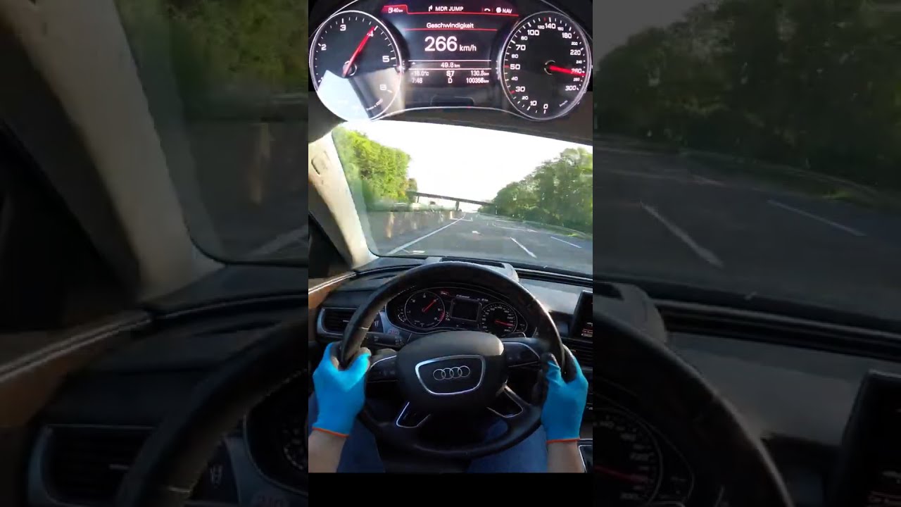 Audi A6 3.0tdi C7 326hp Autobahn Top Speed POV