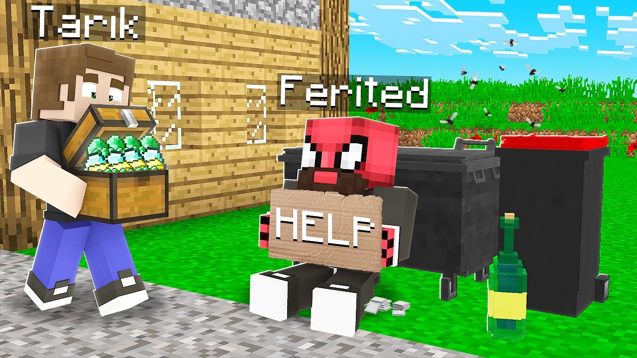 FERİTED EVSİZ KALDI ❌🏠 - Minecraft