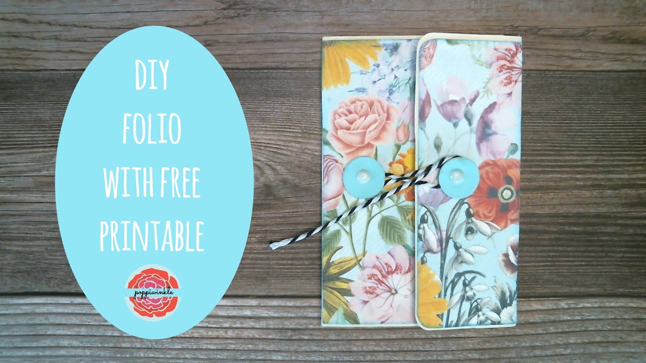 Free Printable DIY Paper Craft Folio