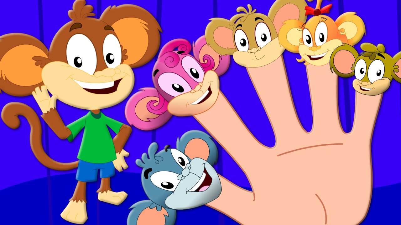 Monkeys Finger Family | Monkey Rhymes | Nursery Rhymes | Kids Songs | Five Little Monkeys