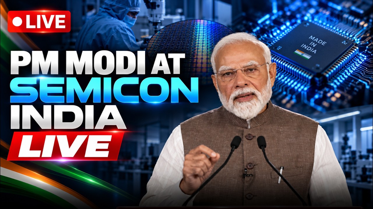 LIVE: PM Modi Addresses SEMICON India | SEMICON India LIVE | PM Modi | India Semiconductor Mission