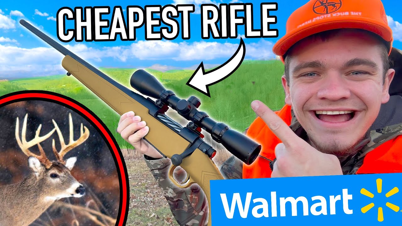 Я охотился на оленя с самой дешевой винтовкой из Walmart!