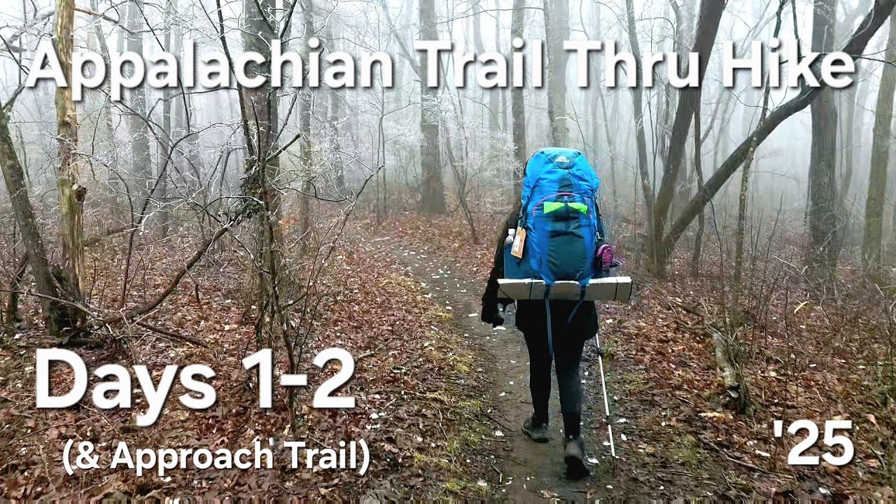 Days 1-2 (it gets cold!) Appalachian Trail Thru Hike 2025