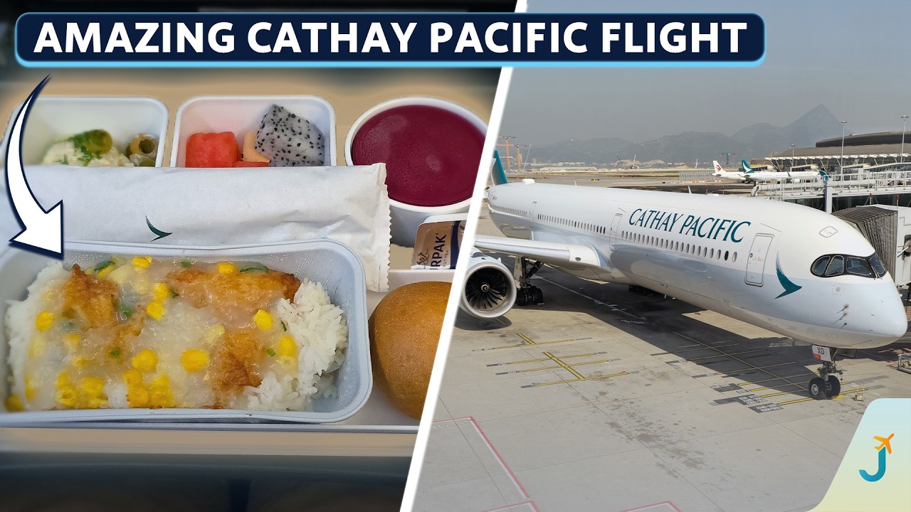 AMAZING 14-Hour Economy Flight! | Cathay Pacific A350-1000 HKG-ORD Trip Report