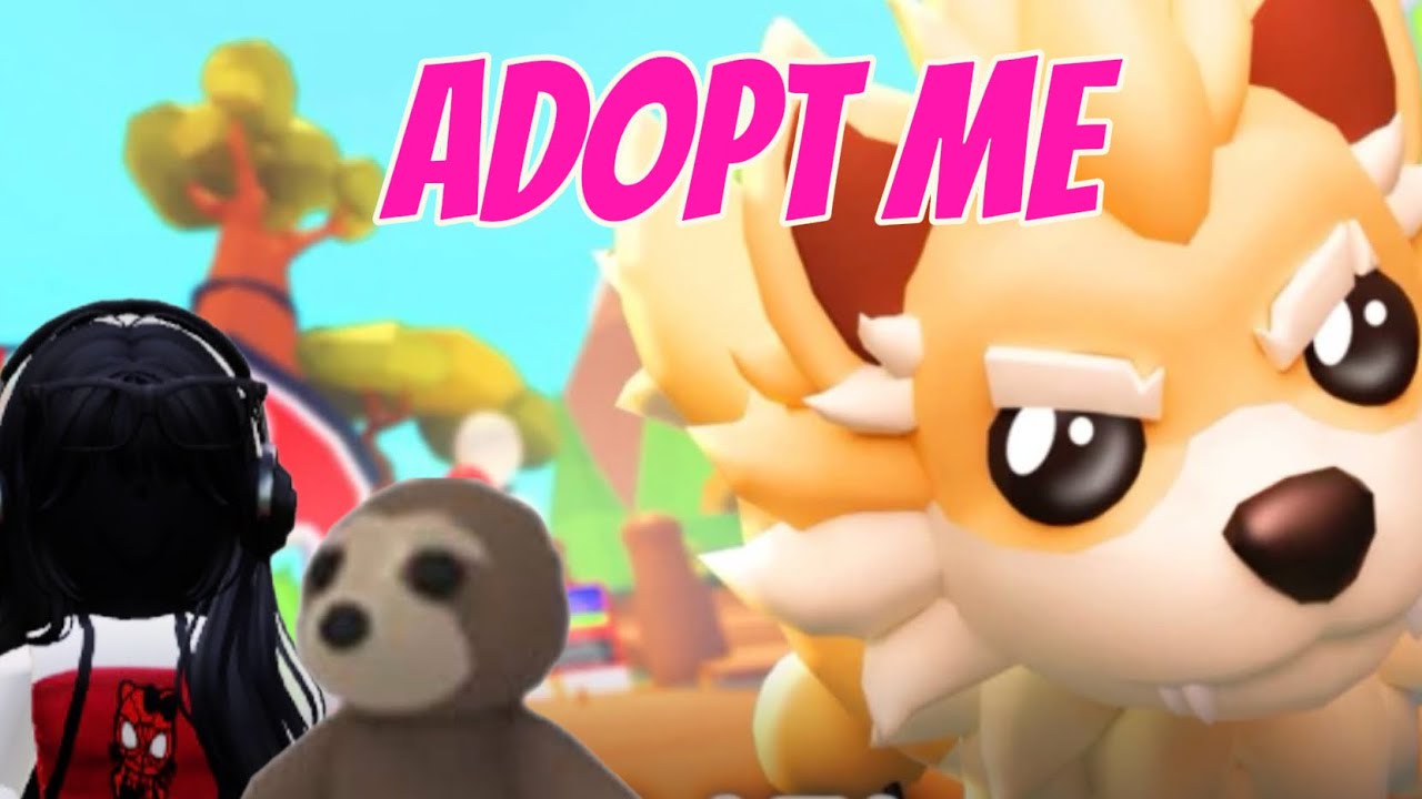 Playing adopt me on Roblox 