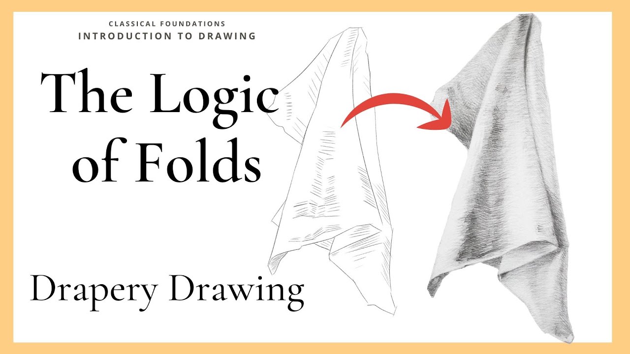 How to Draw a Drapery Step-by-step | Classical Drawing Techniques