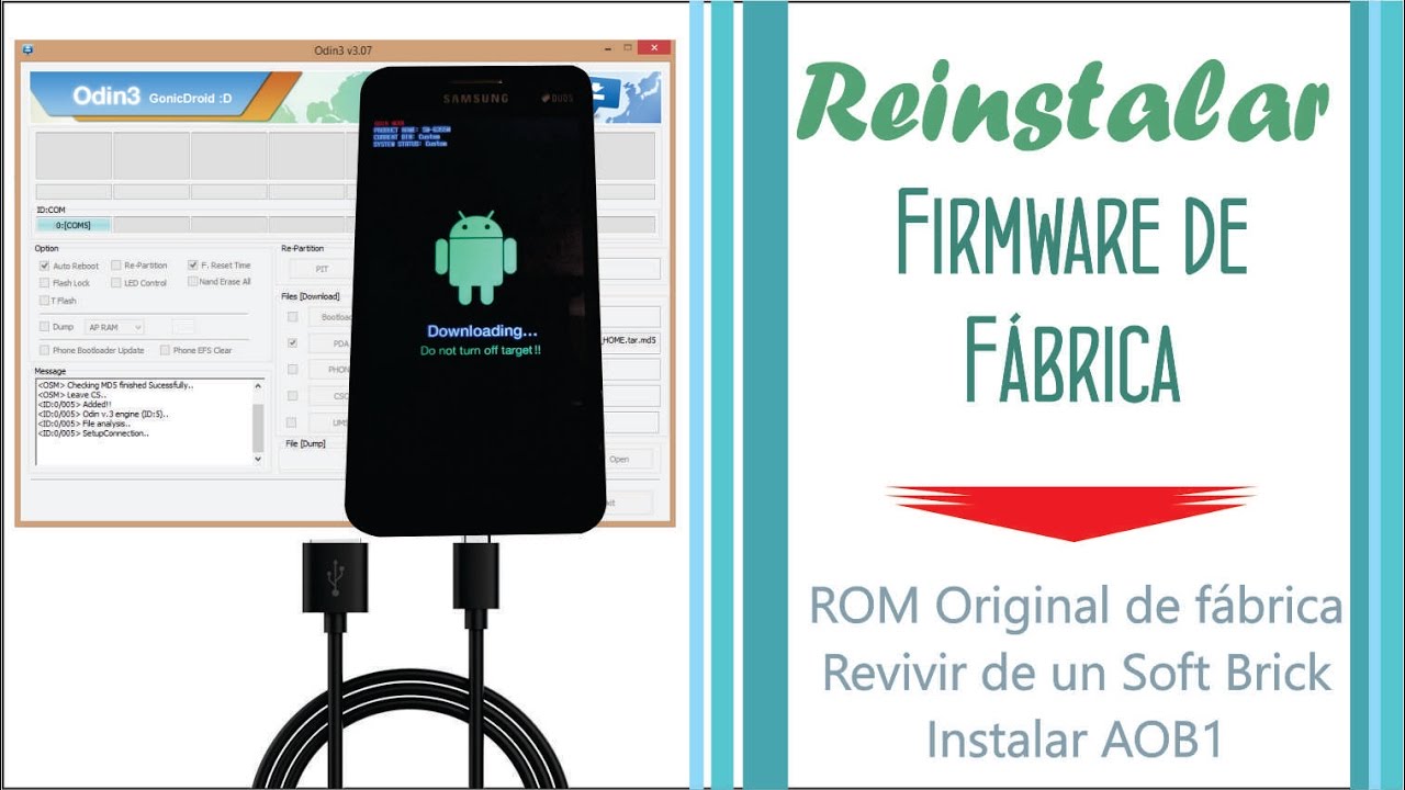 Volver a la ROM stock por ODIN en el GALAXY CORE 2 | Flashear Firmware