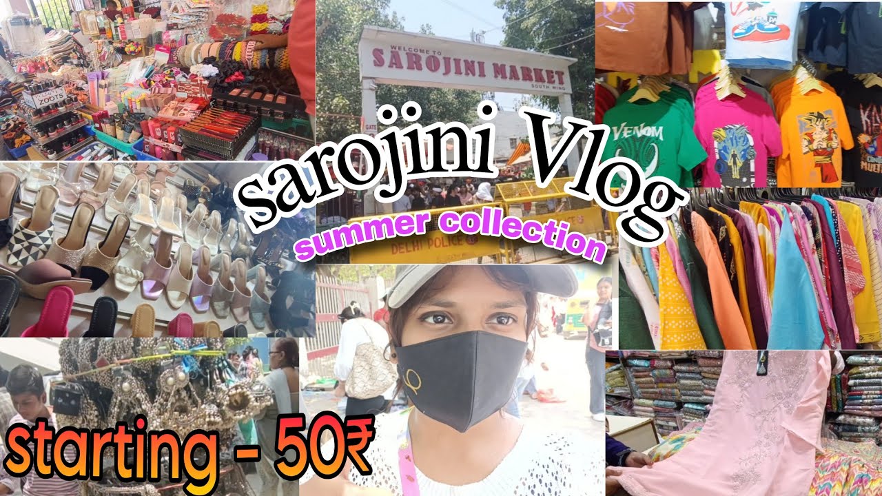 Sarojni market Vlog ✌️ || Delhi ka famous bajar sarojni nagar 😍|| summer collection 👍||