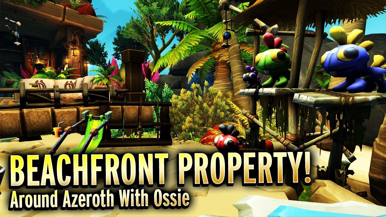 Incredible Beach Scene and Sprawling Lodge! Around Azeroth with Ossie WoW Housing