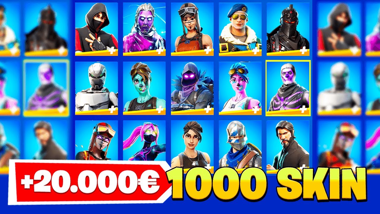 Vi MOSTRO il Mio ARMADIETTO con +1.000 SKIN! *20.000€*? Fortnite ITA!