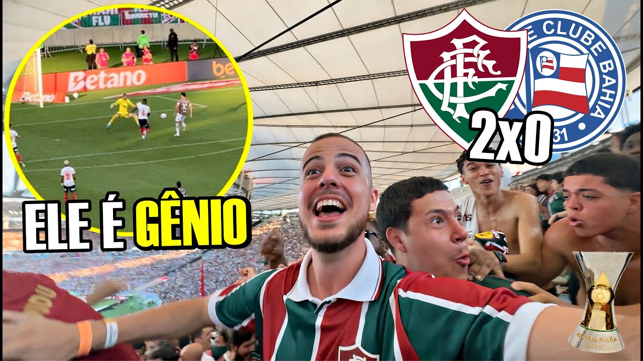 GOLAÇOS ABSURDOS DO GANSO E THIAGO SILVA! Fluminense 2x0 Bahia - VLOG NA ARQUIBANCADA | BR 2025