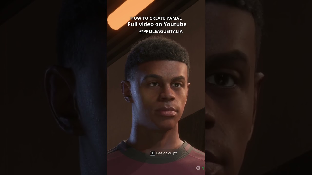 YAMAL Face Creation in EA FC 25 - Pro Club & Career Mode Tutorial #fc25 #eafc25 #shorts