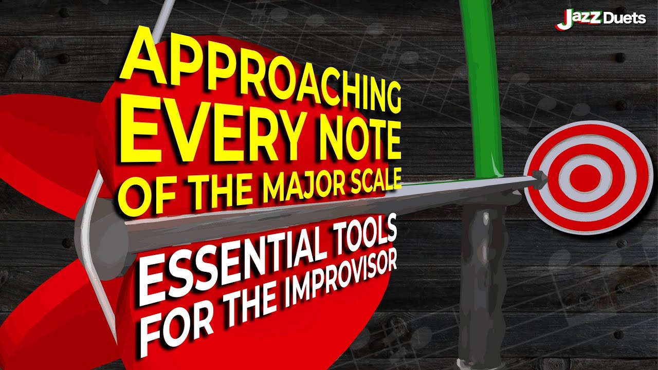 Approaching every note of the Major scale exercises/all instruments