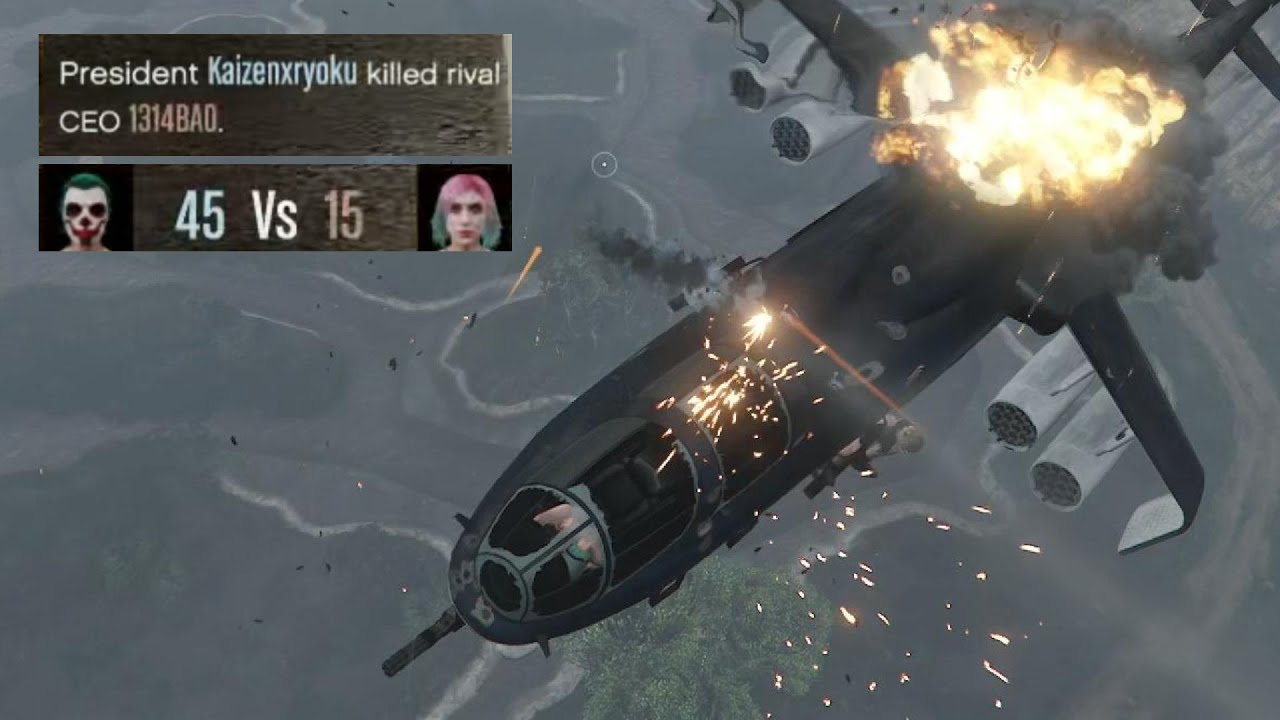 Cleaning Up God Mode Helicopters | GTA Online