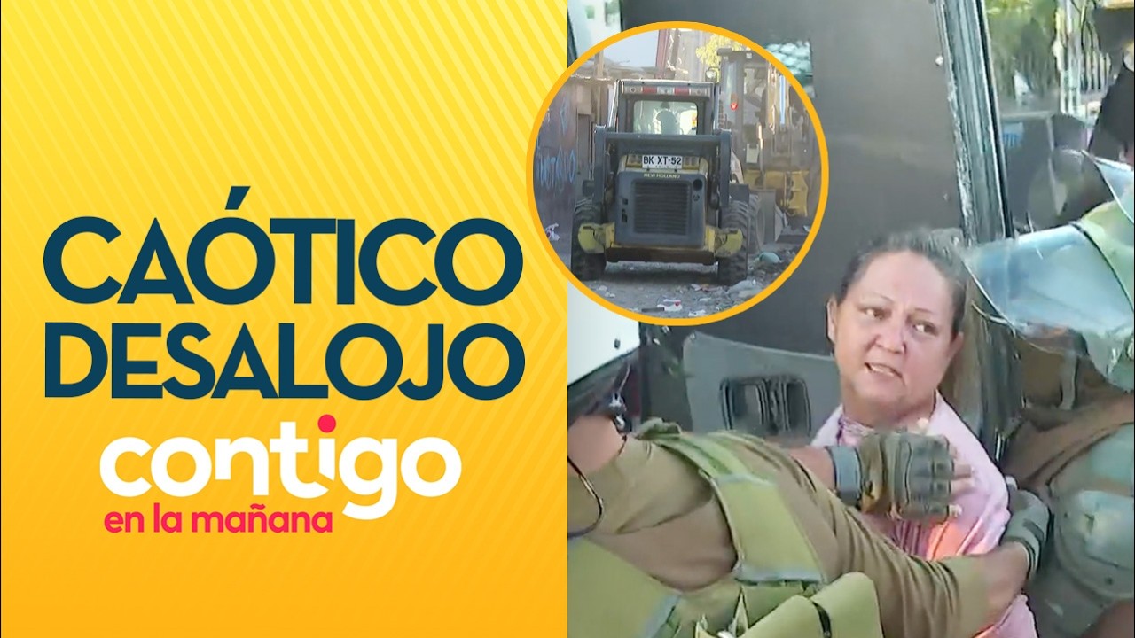 91% DE EXTRANJEROS: El caótico desalojo con detenidos en Maipú - Contigo en la Mañana