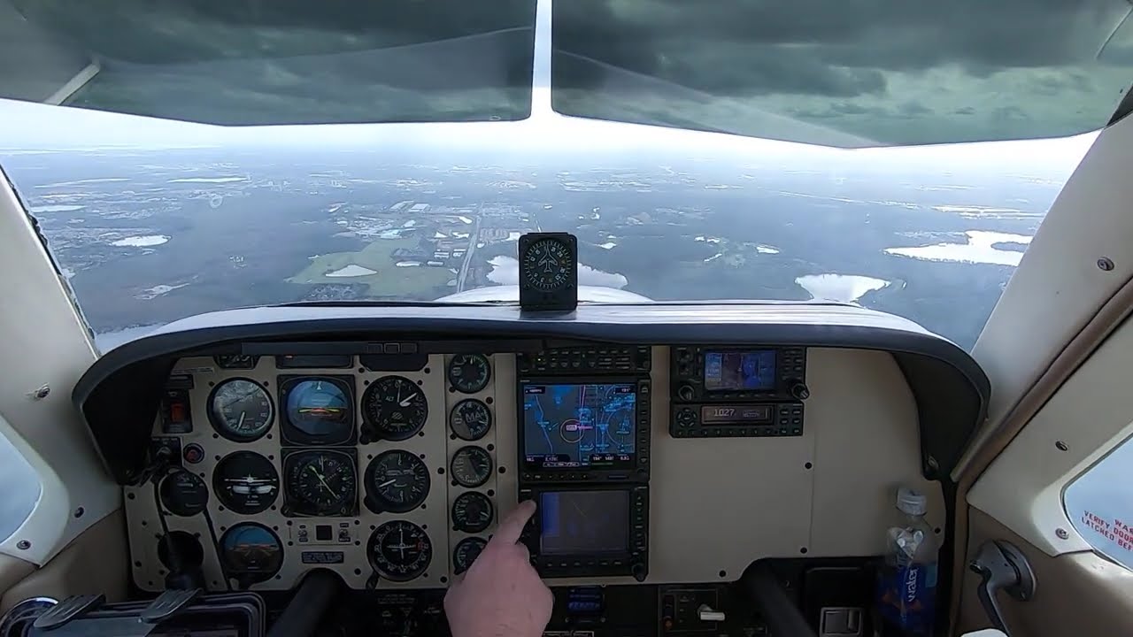 Kissimmee Florida Landing out of the Clouds in the Beech Bonanza