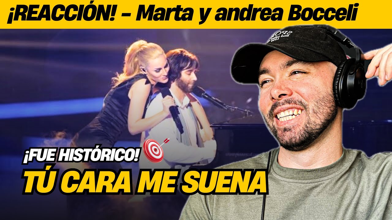 Imitar a Bocelli y Marta Sánchez en Tu Cara Me Suena | Edurne y Daniel Diges - Vivo Por Ella | React