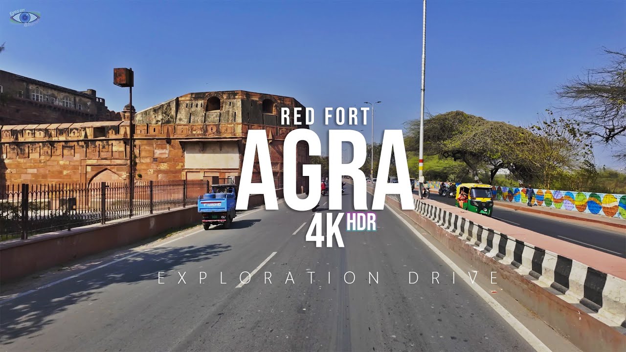 Driving in Agra | Red fort - Golf Course | 4K 60 HDR
