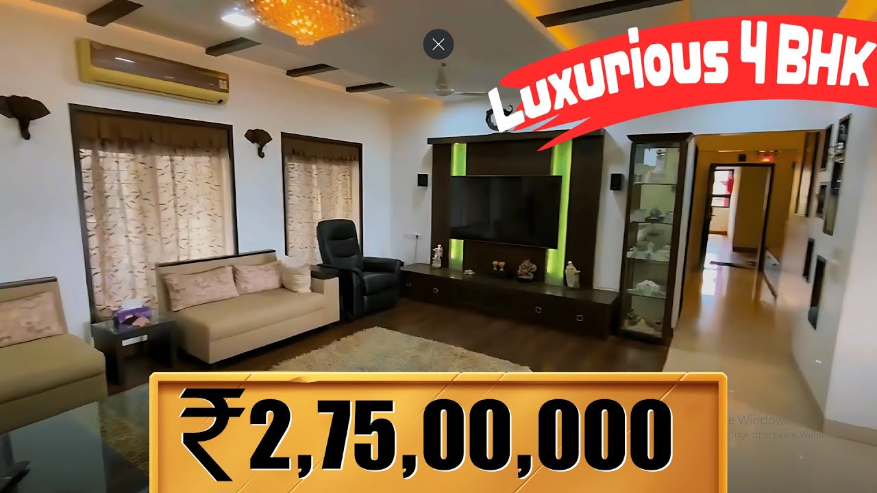 4 BHK Fully Furnished Apartment for Sale in Golden Cascade, Wakad | Spacious & Sunlit Luxury Home