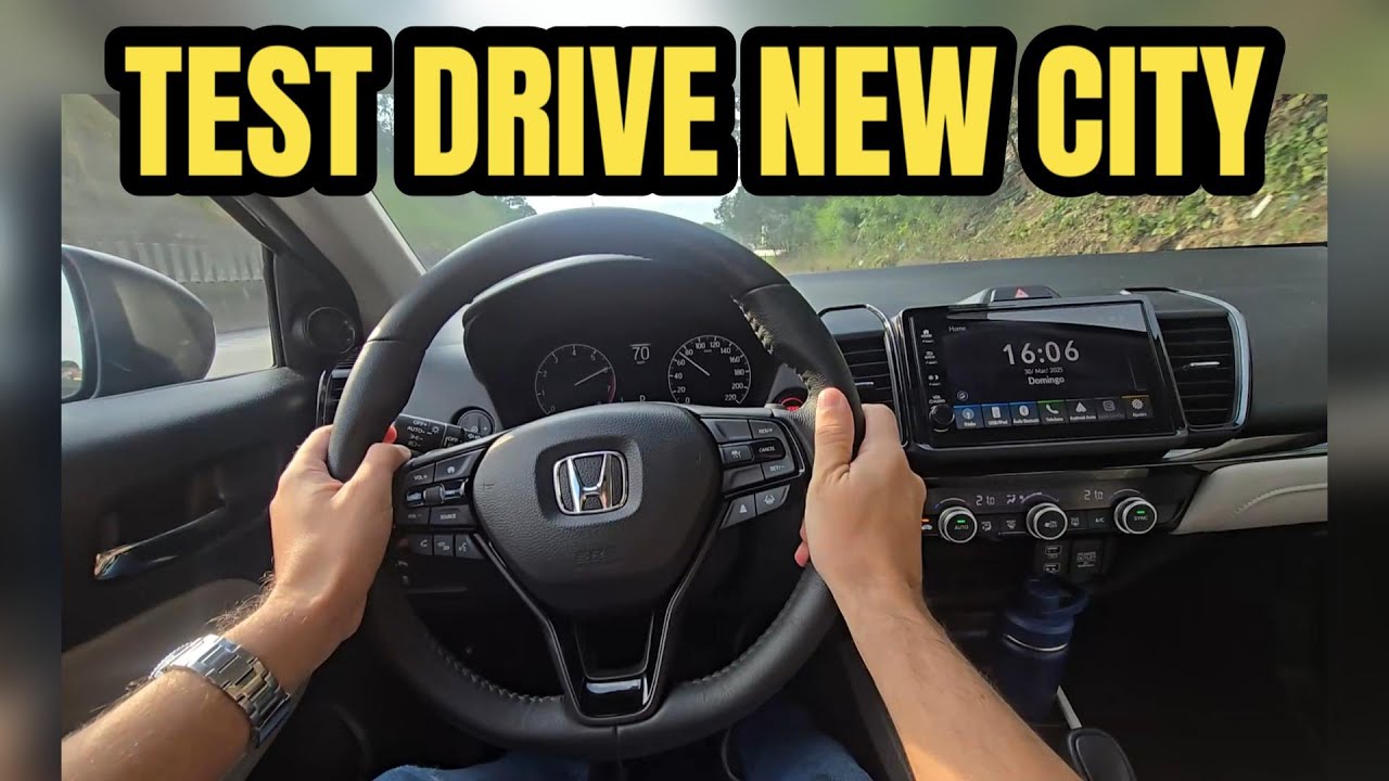 Test drive Honda City 2025, motor 1.5 e câmbio CVT // Caçador de Carros