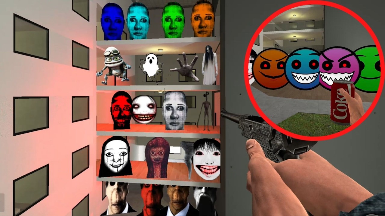 I Entered The Building… Every Floor Was FULL Of Face Nextbots 😱
