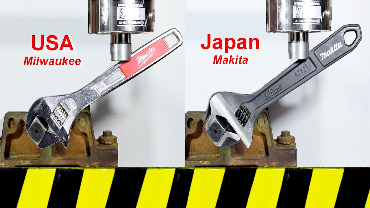 HYDRAULIC PRESS VS TOOL, WRENCHES