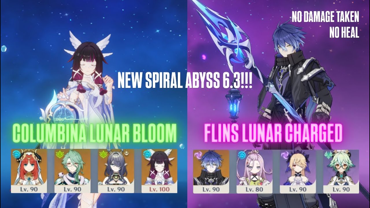 NEW SPIRAL ABYSS 6.3! | C0 Columbina Lunar Bloom & C0 Flins Lunar Charged | Genshin Impact