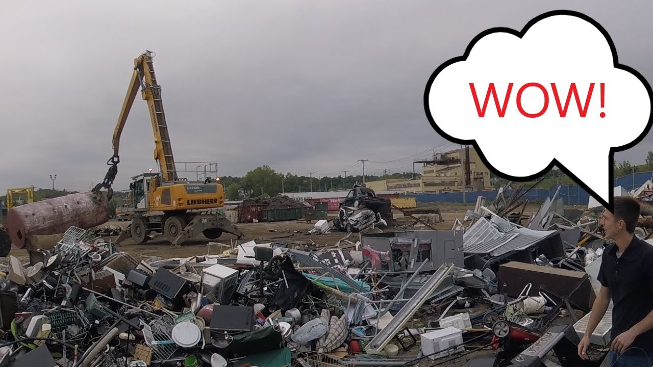 Scrap Handling Cranes! | Scrap Metal drop off