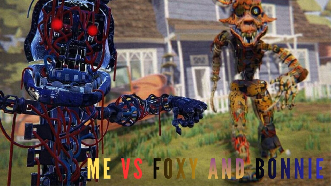 Foxy and Bonnie mode in hello neighbor.