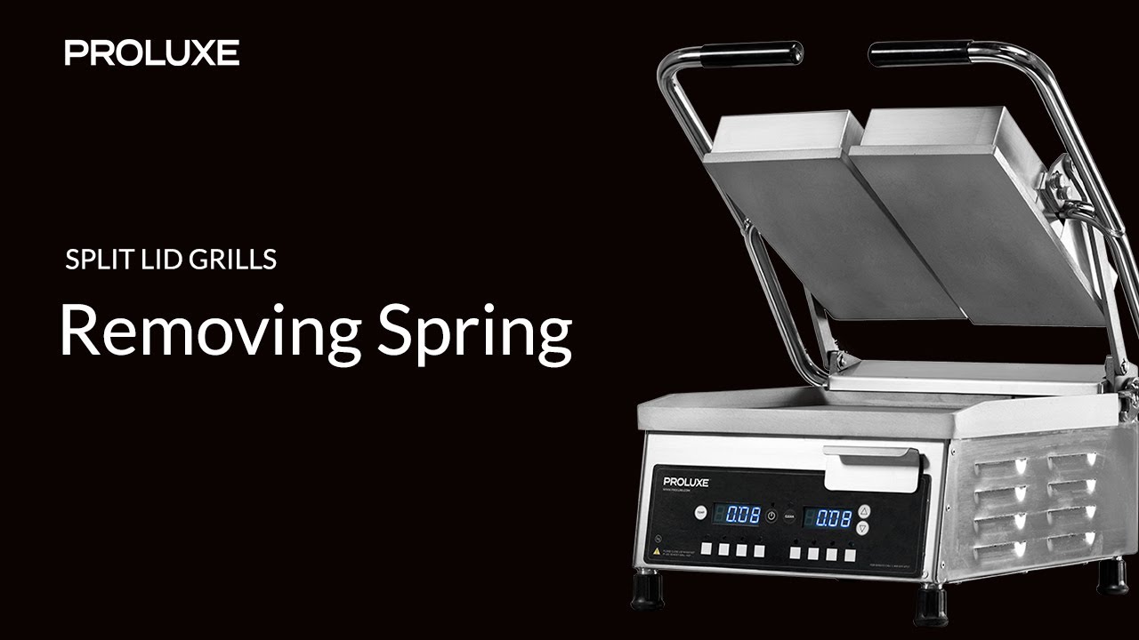 Removing Spring on Split Lid Grill
