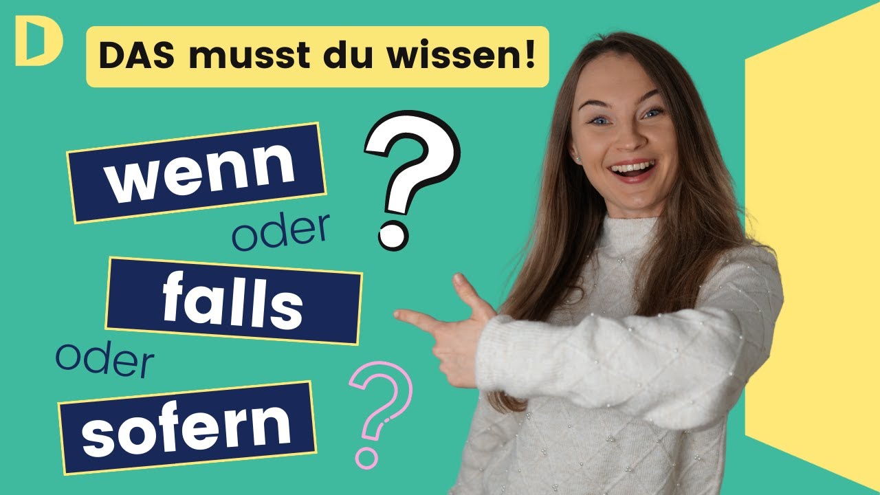 Konditionalsätze: wenn, falls oder sofern? I Deutsche Grammatik b1, b2 (inklusive Übung)