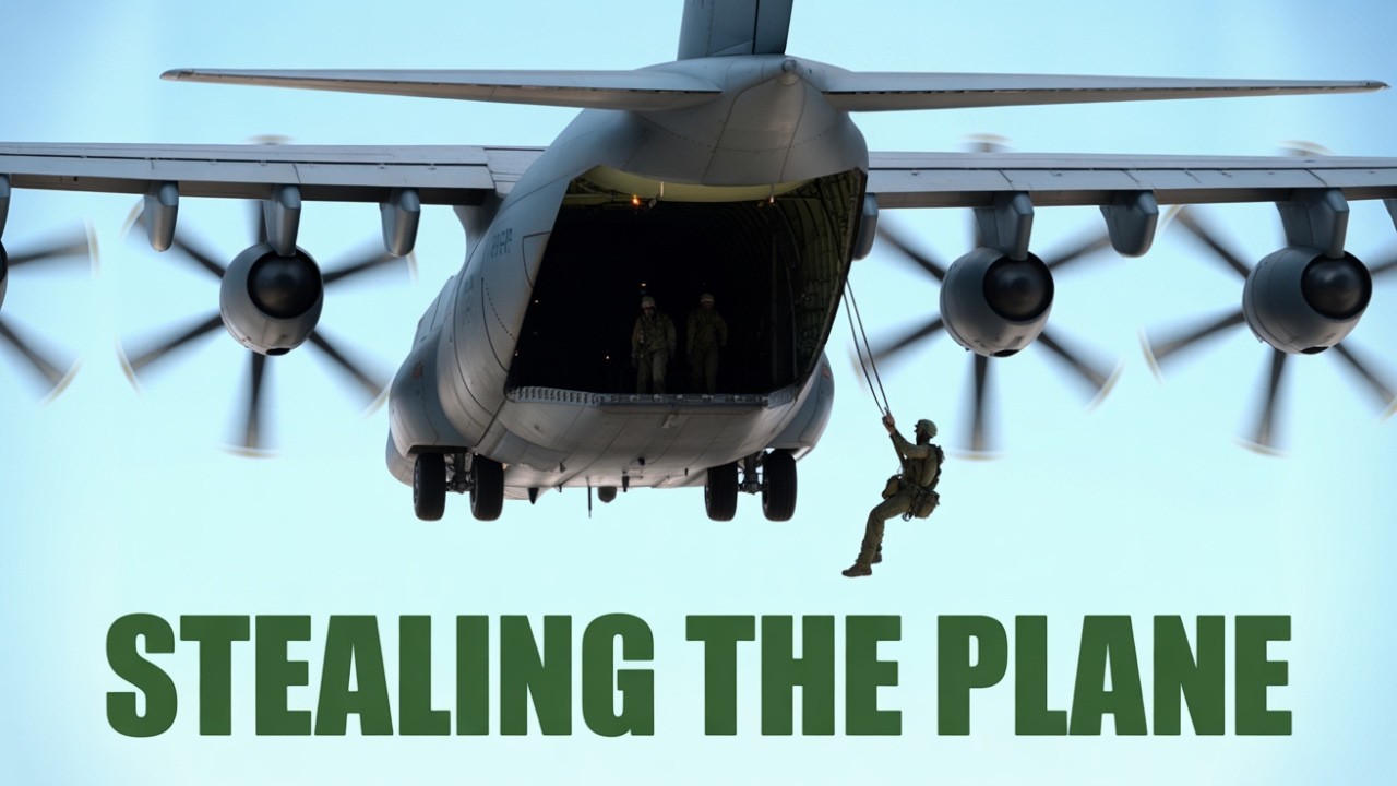 TREVOR STEALS Military Cargo Plane in GTA V #5