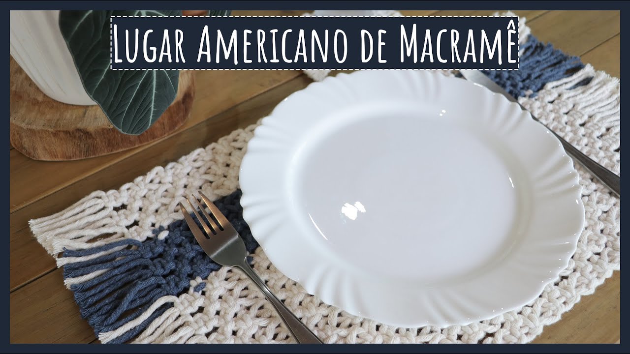 🧶🍴 Como Fazer Lugar Americano em Macramê – Passo a Passo Fácil!