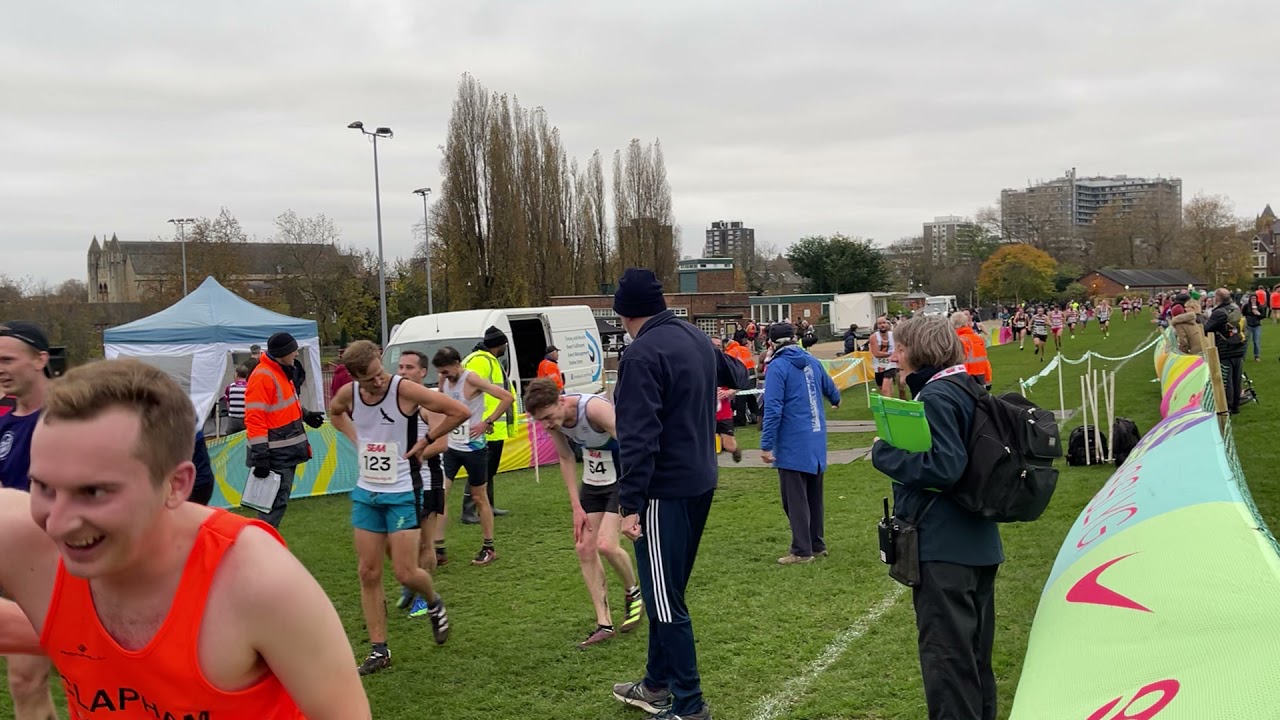 At the finish line London Cross Country Championships(men) 2021 at Parliament Hill
