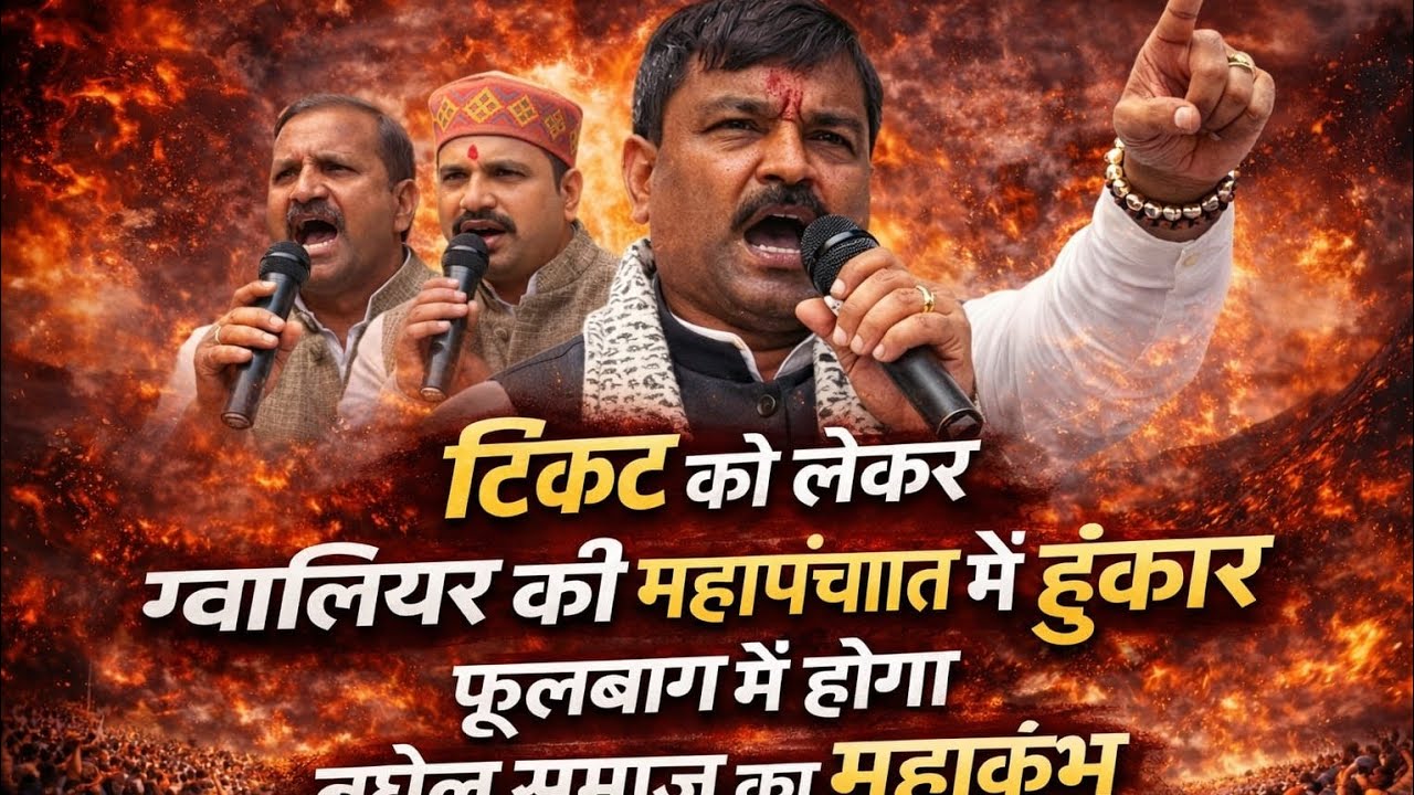 ग्वालियर महापंचायत में बघेल समाज का ऐलान,टिकट नहीं तो वोट नहीं 