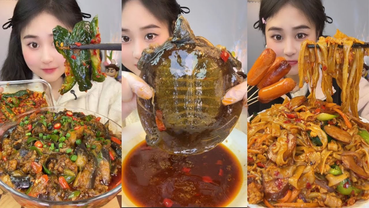 Homemade girls eating food video