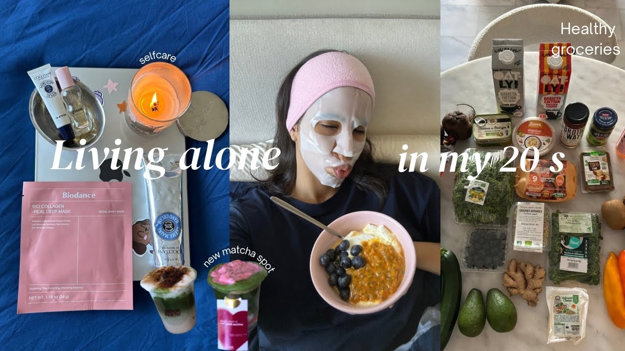productive weekend , living alone in my 20s🎀​🍵🥦 selfcare , ​دوزي معيا الويكند ، تقدية 