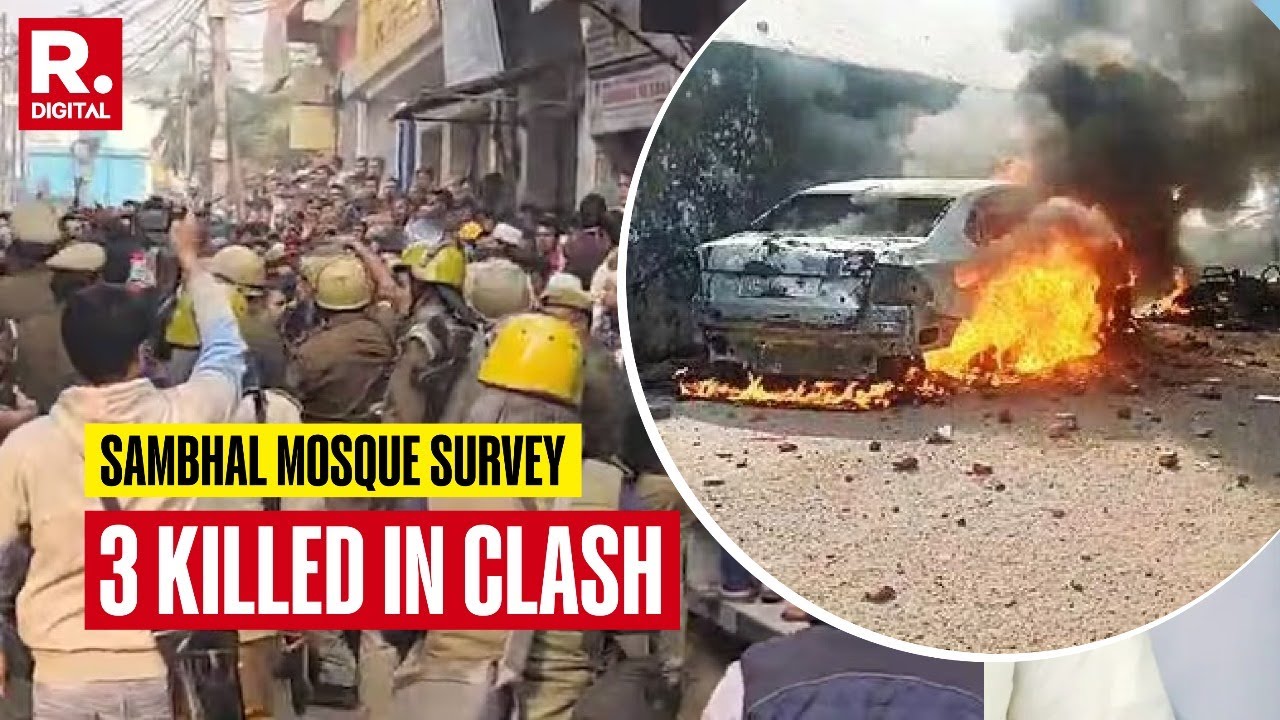 Sambhal: 3 Killed, Many Police Personnel Injured in Sambhal Clash Over Mosque Survey