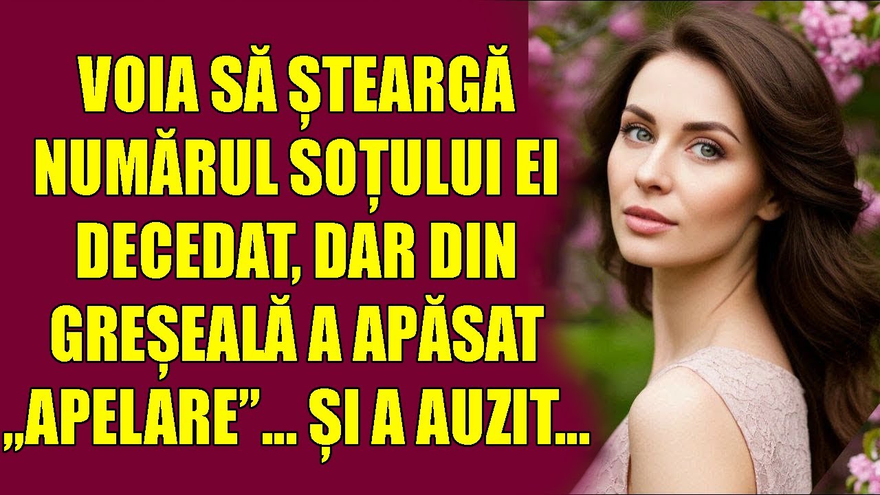 Voia să șteargă numărul soțului ei decedat, dar din greșeală a apăsat „apelare”... și a auzit...