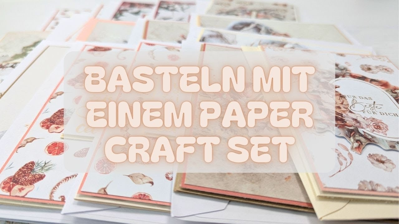 Ein Action Paper Craft Set - 18 Karten I Jede Menge Kartenideen