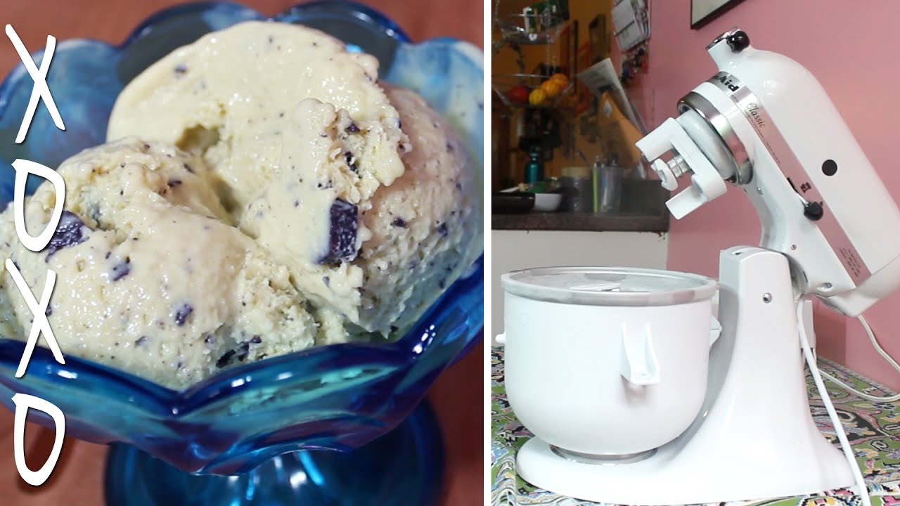 Honey Mint Chocolate Chip Ice Cream - KitchenAid Ice Cream Maker