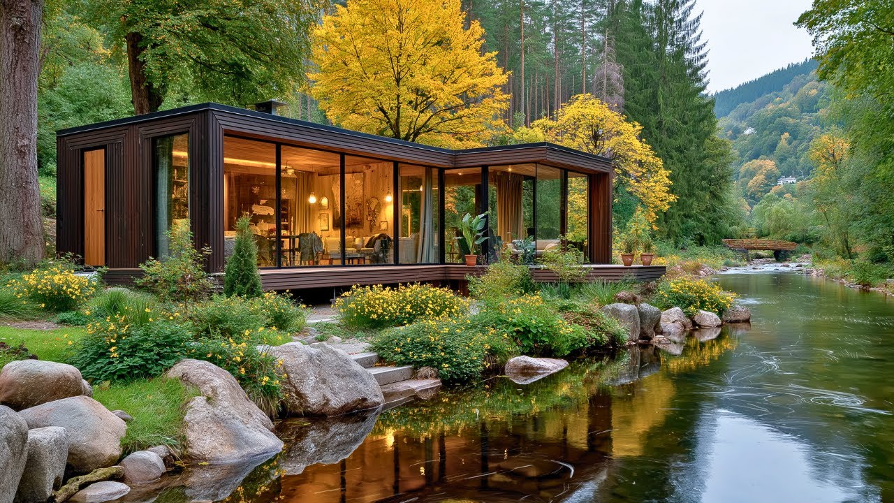 Modern Tiny House Retreat by the River | Peaceful Living