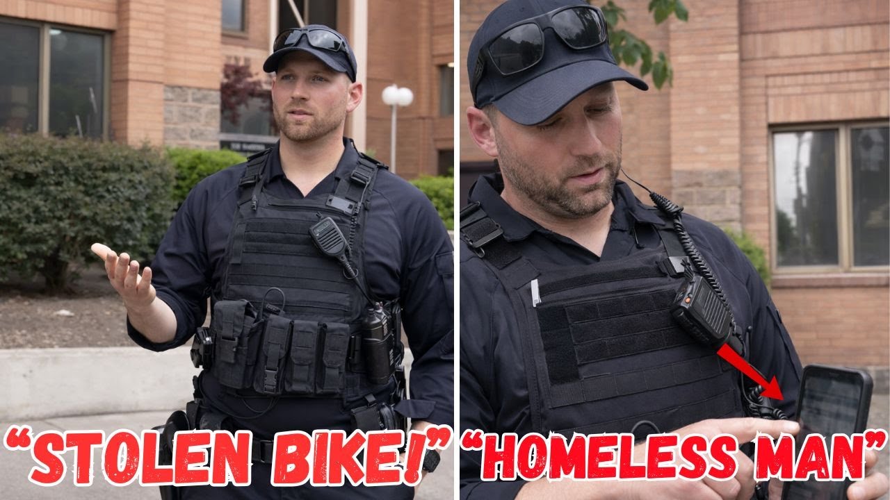 Cop Assumes Homeless Man Stole the Bike — Karma Hits Instantly